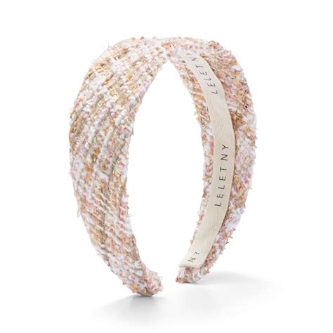 chanel faux fur headband